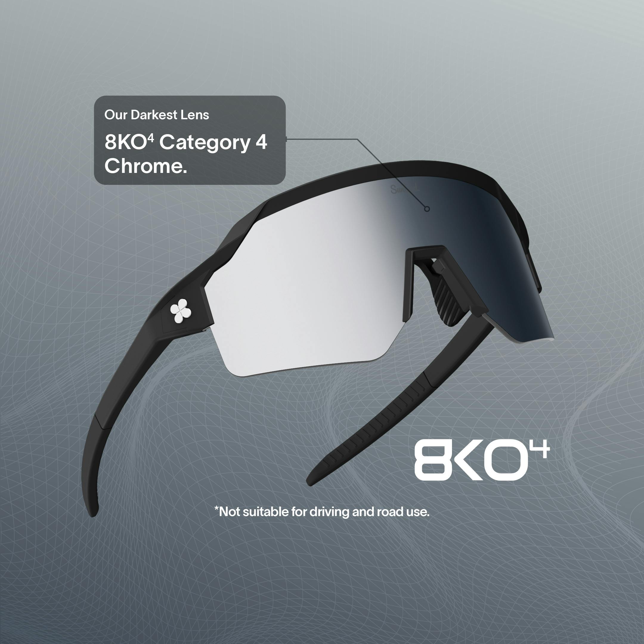 8KO4: Our Darkest Lens. Category 4. Not suitable for driving and road use.