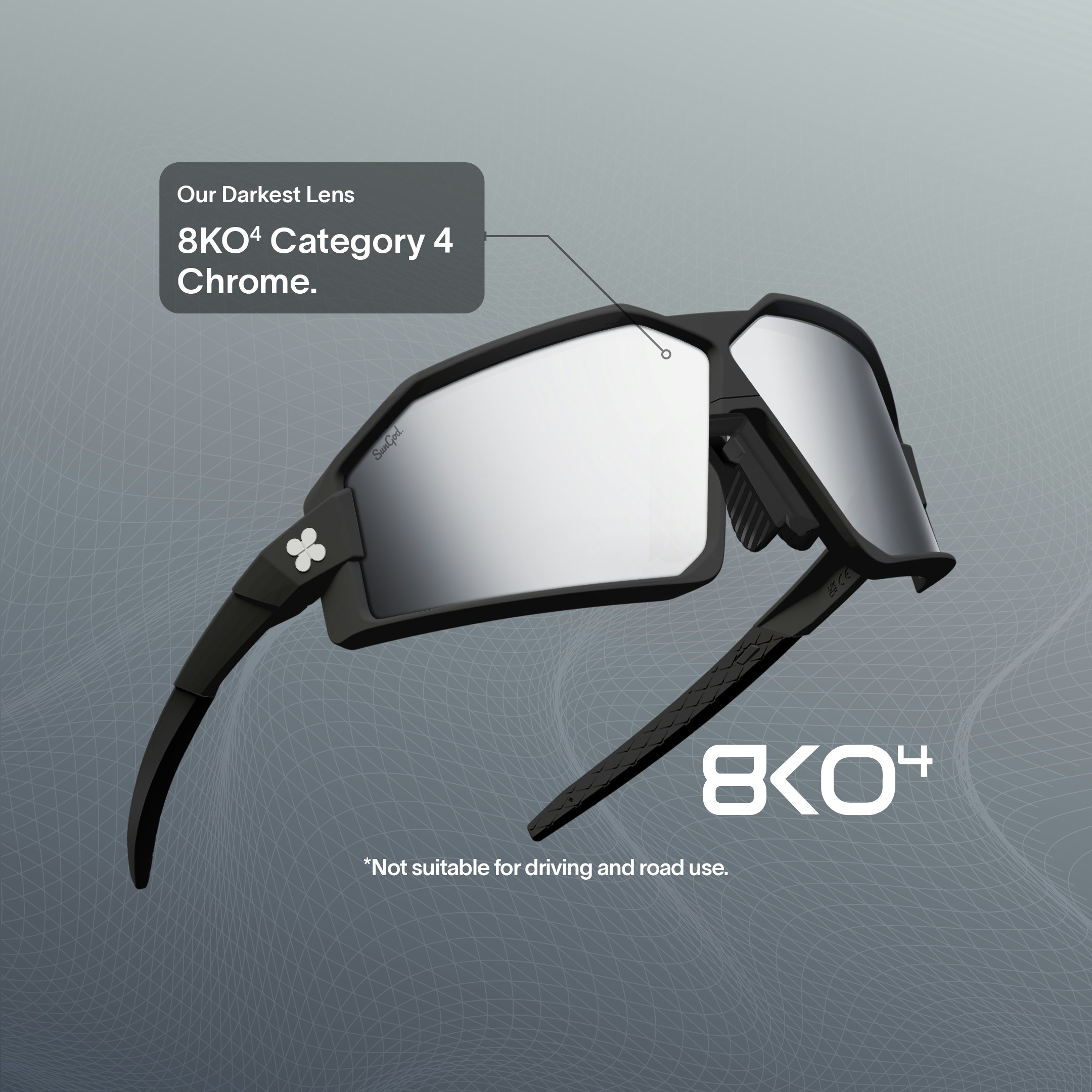 8KO4: Our Darkest Lens. Category 4. Not suitable for driving and road use.