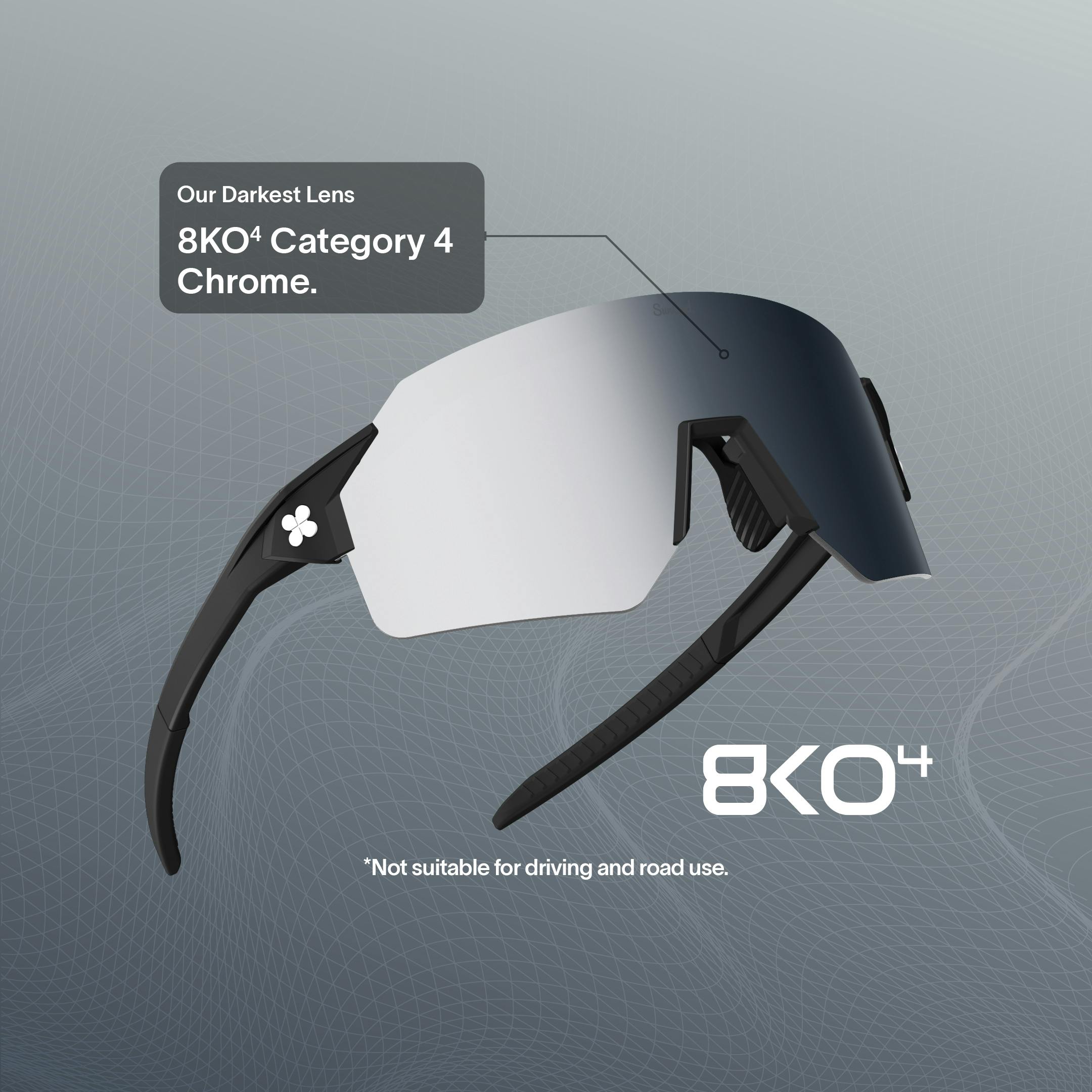 8KO4: Our Darkest Lens. Category 4. Not suitable for driving and road use.
