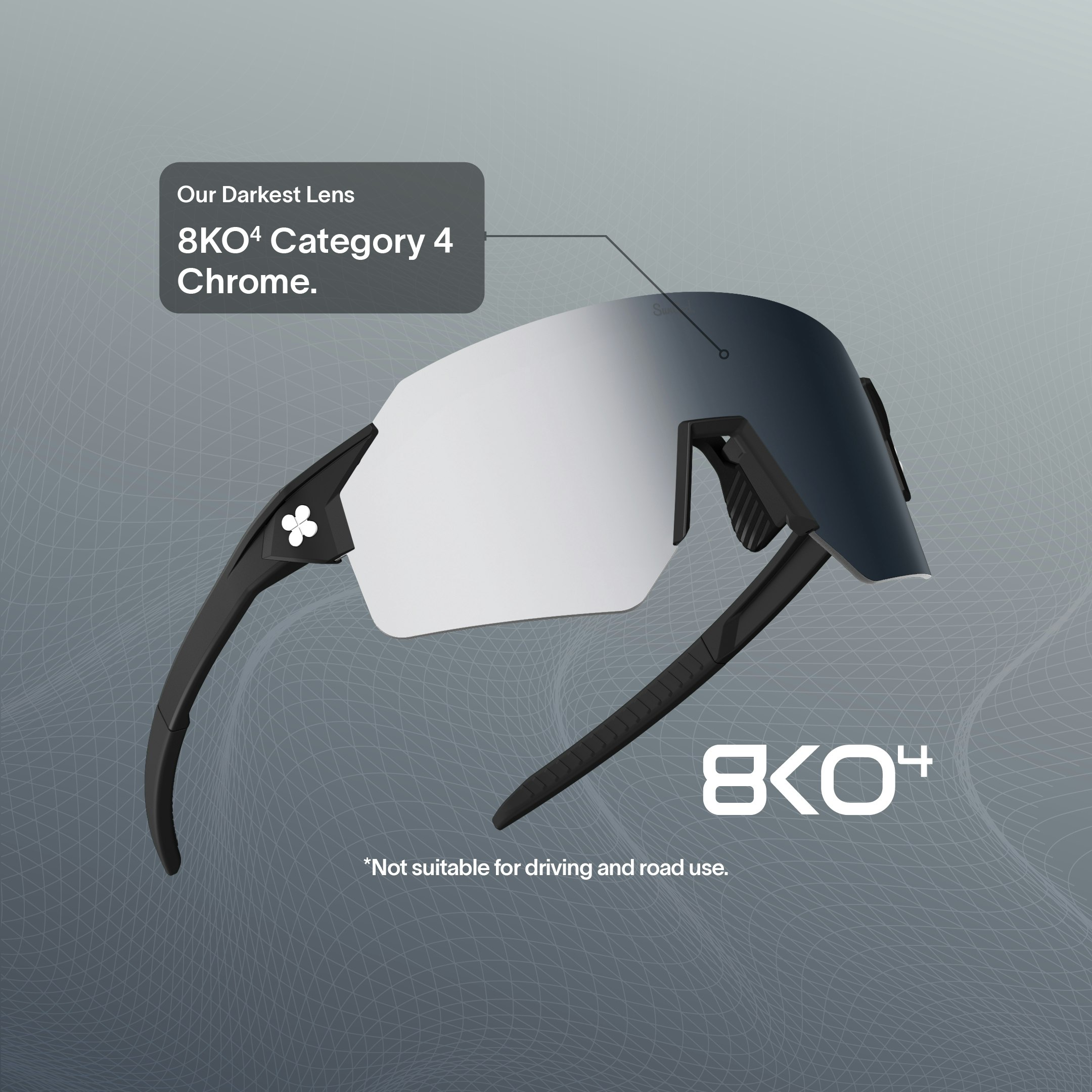 8KO4: Our Darkest Lens. Category 4. Not suitable for driving and road use.