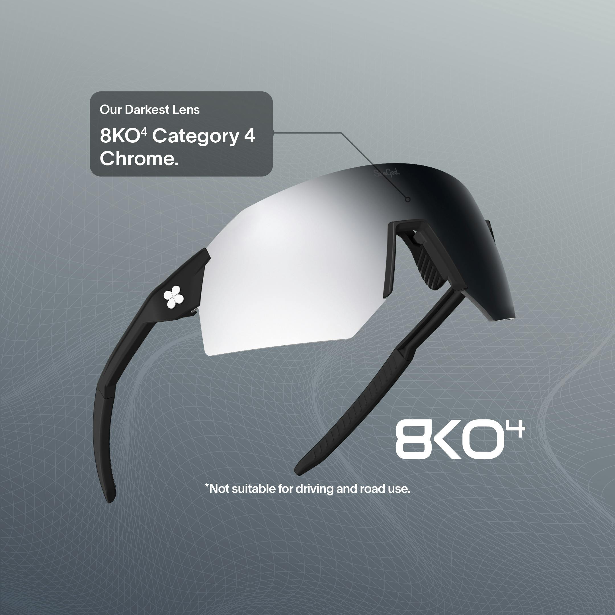 8KO4: Our Darkest Lens. Category 4. Not suitable for driving and road use.