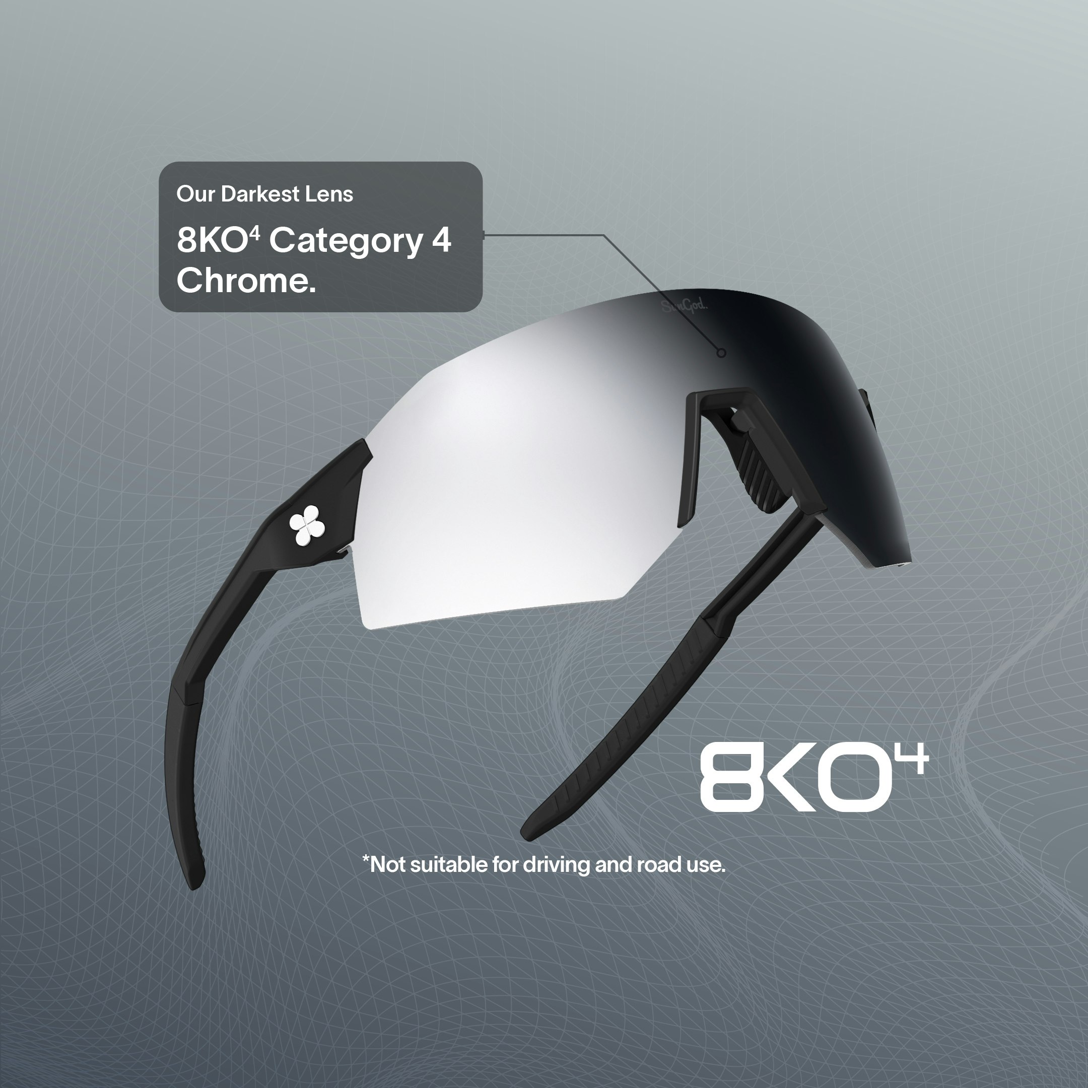 8KO4: Our Darkest Lens. Category 4. Not suitable for driving and road use.