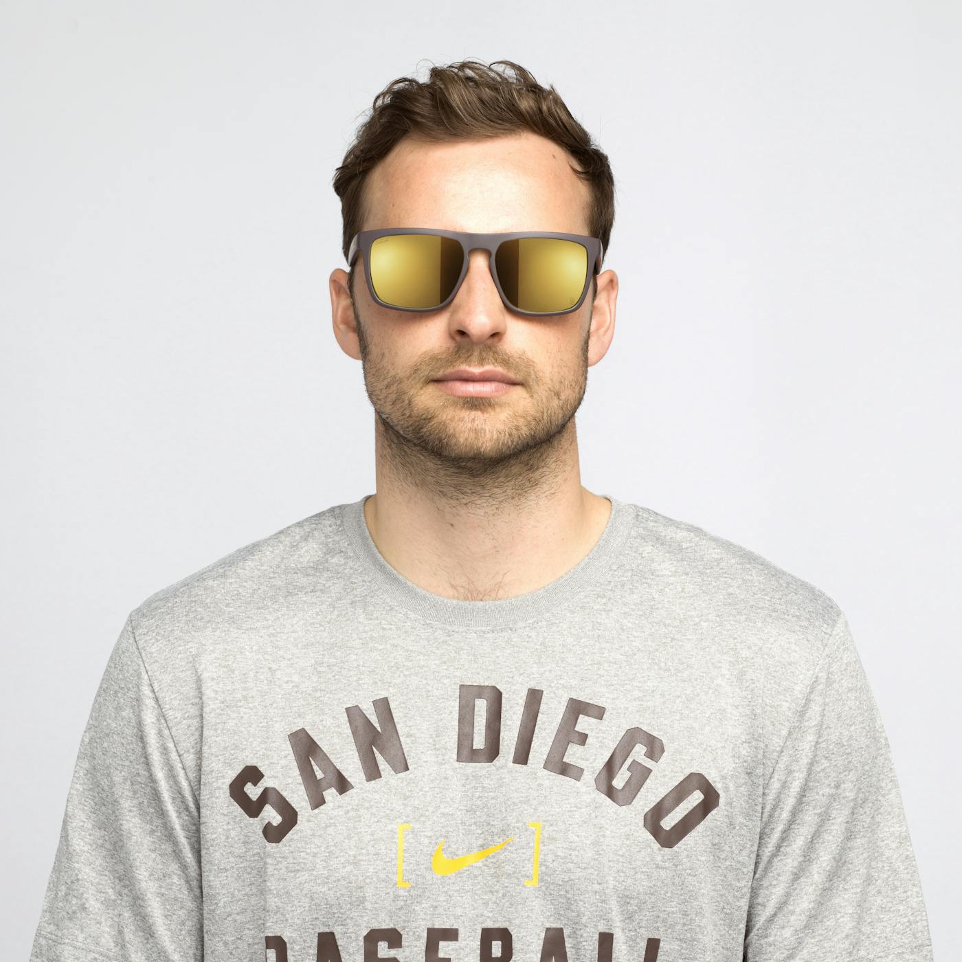 Male model wearing San Diego Padres Renegades Sunglasses