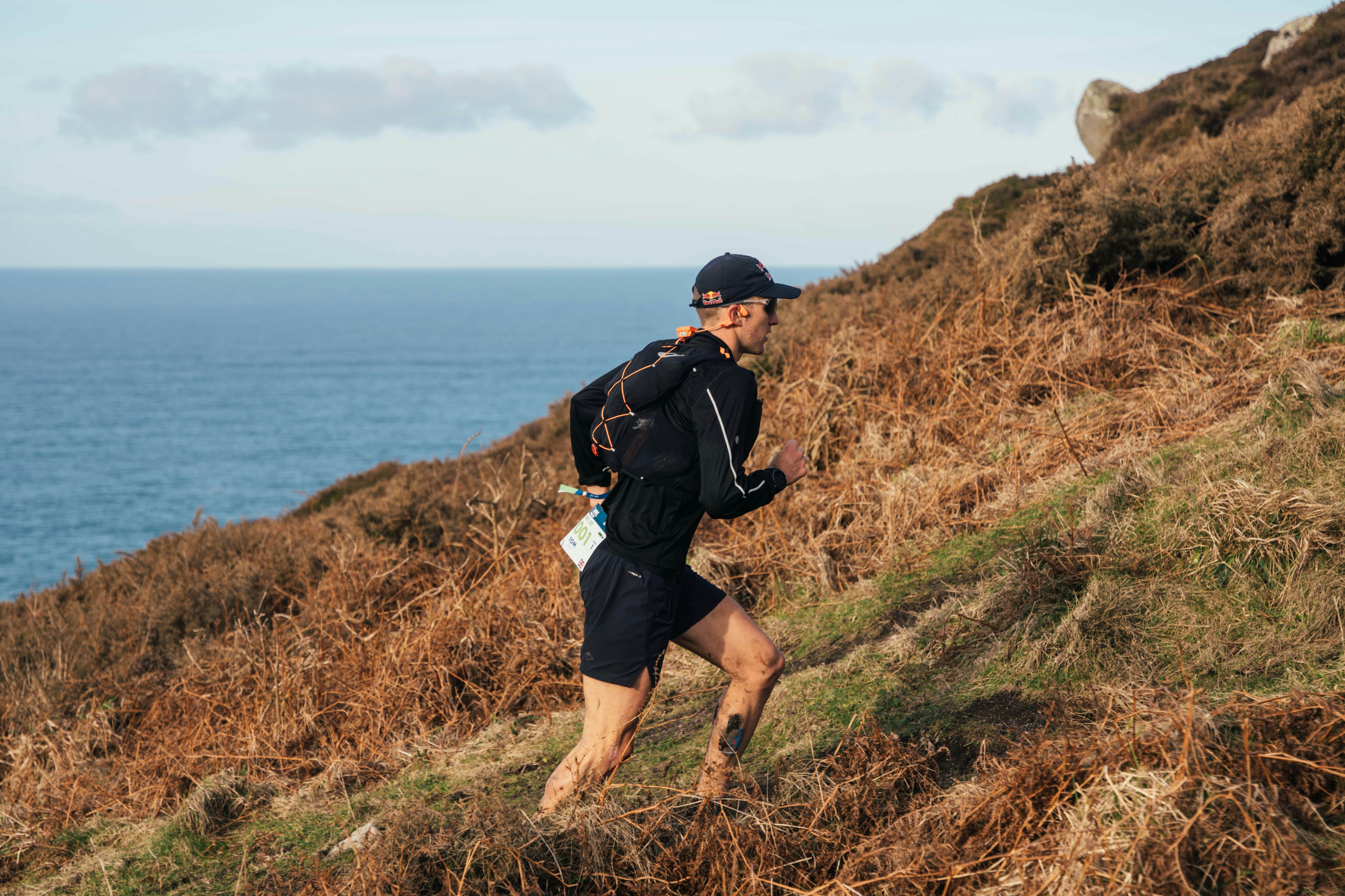 Tom Evans running Arc of Attrition in Cornwall
