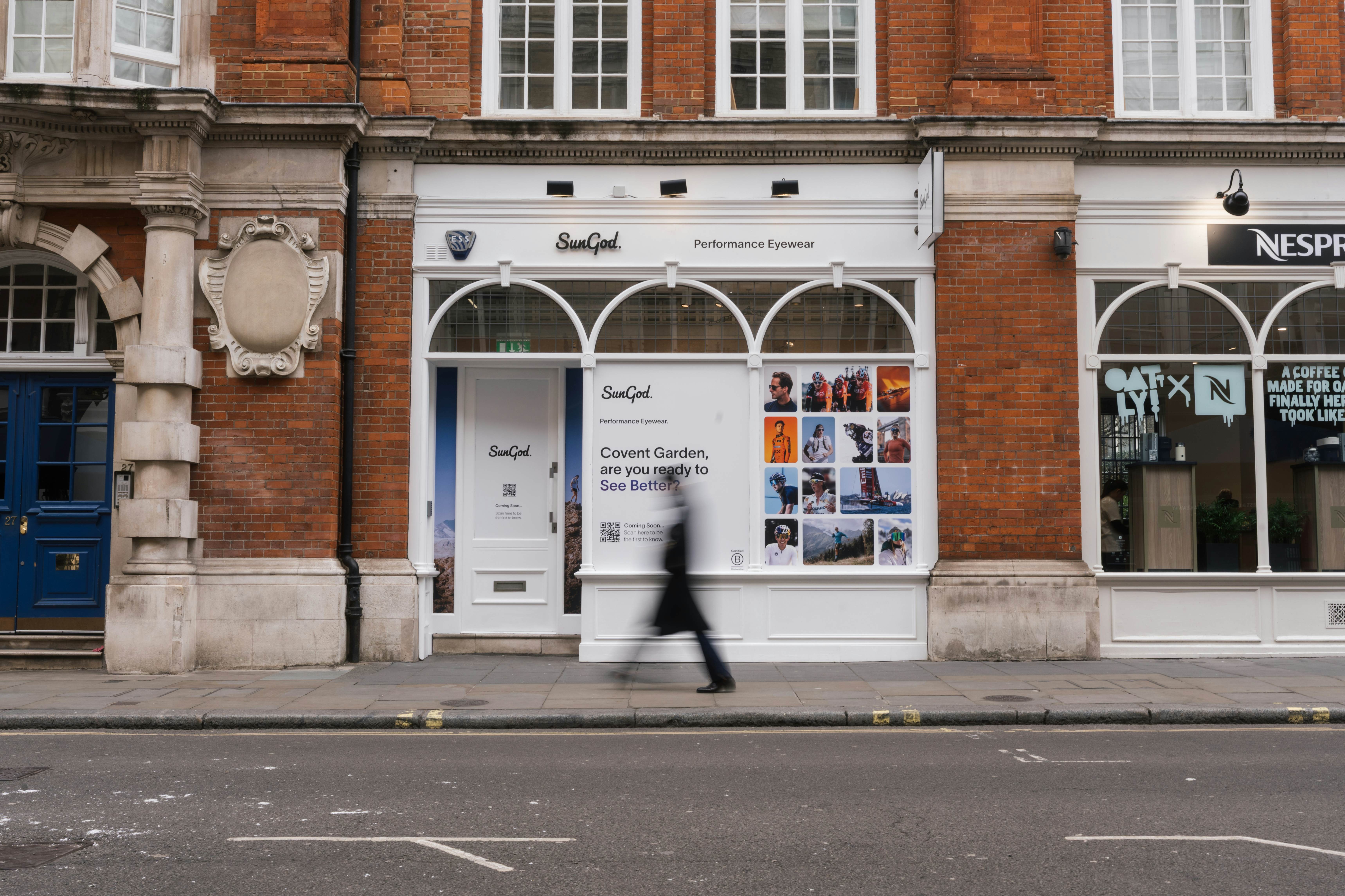 SunGod Basecamp London shopfront, in Covent Garden