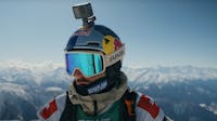 SunGod Ski Goggles with GoPro and RedBull Helmet