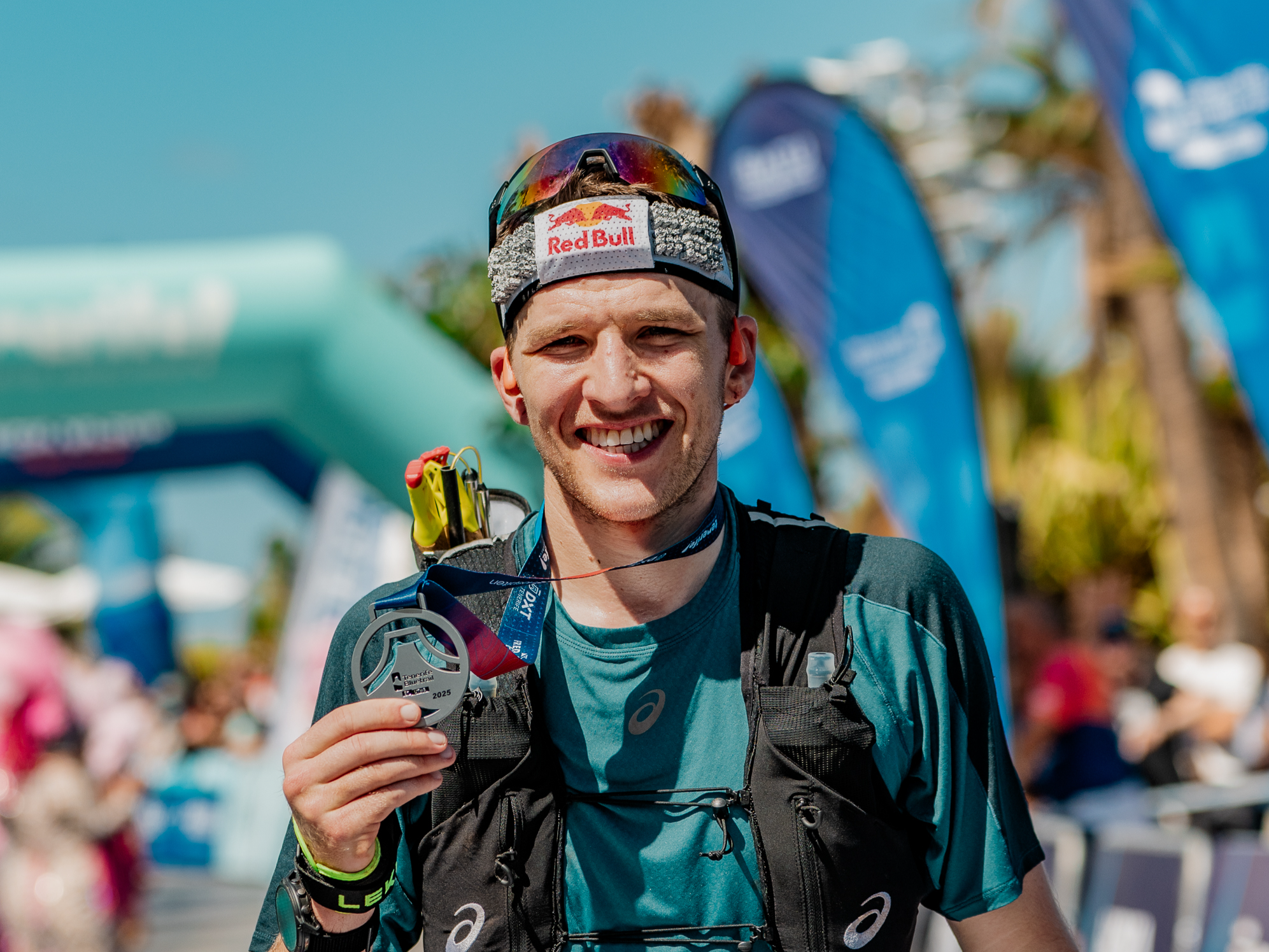 Tom Evans finishes first place at the Tenerife Bluetrail