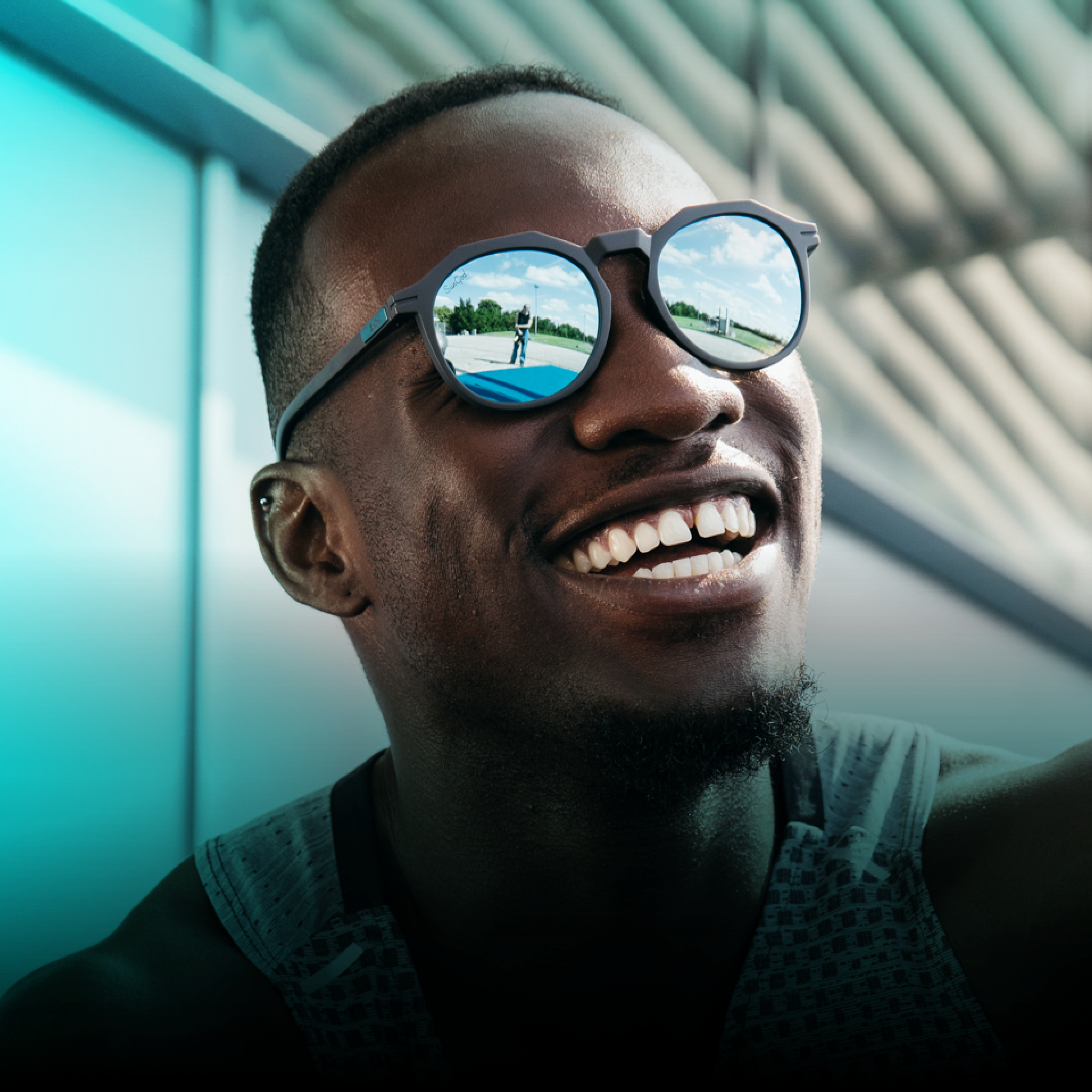 Man wearing SunGod Zephyrs