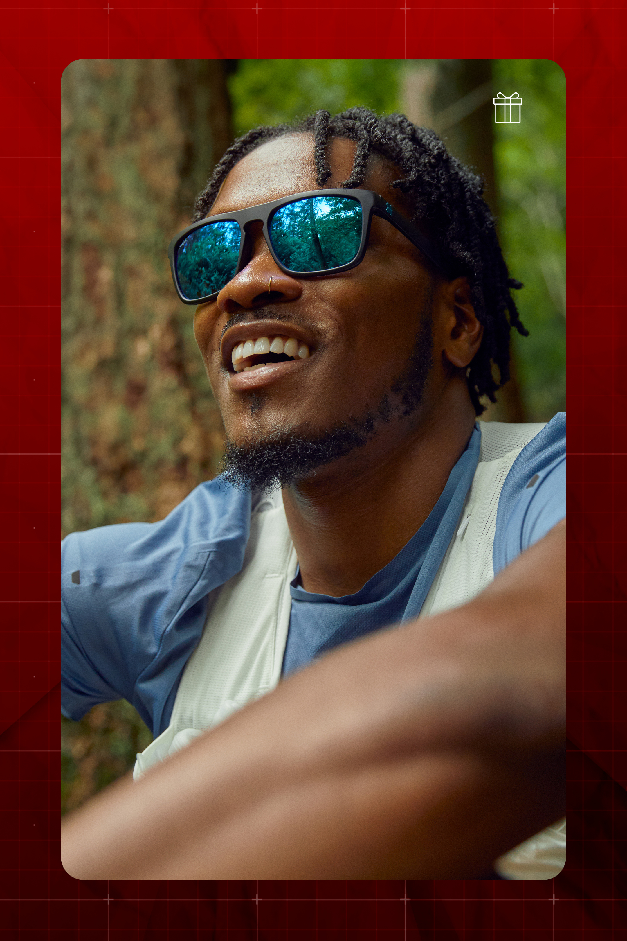 Man wearing sunglasses