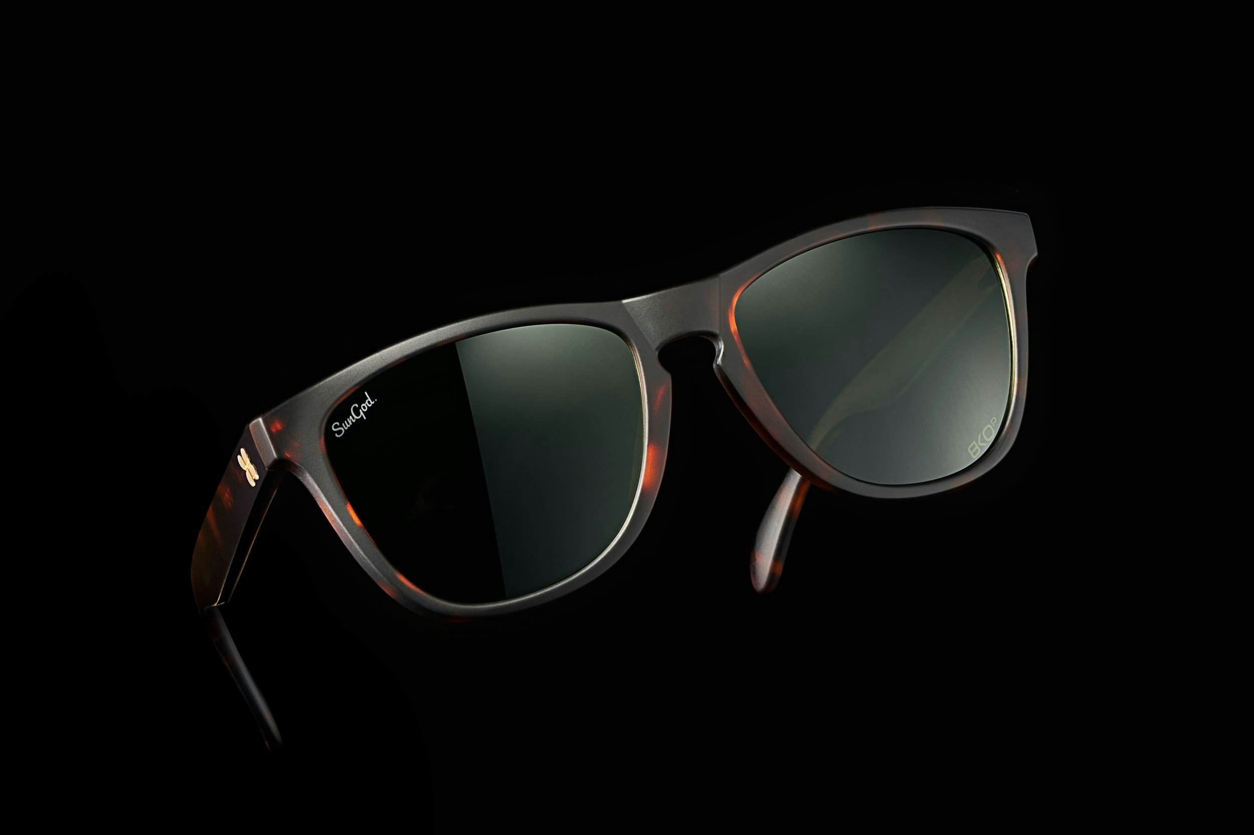 8KO Sunglasses on black background