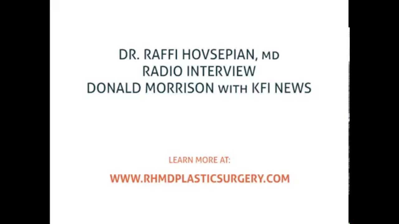 a title page of Dr. Hovsepian's radio interview with Donald Morrison