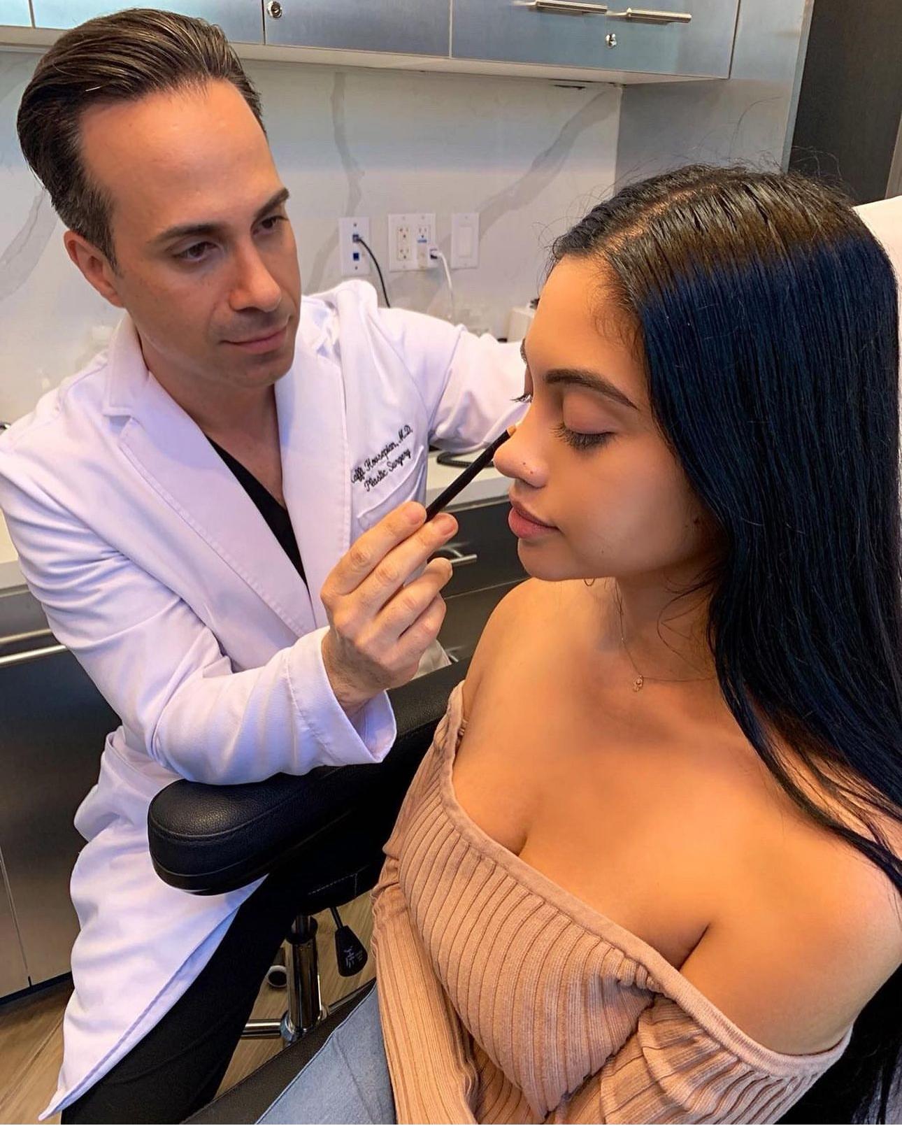 Dr. Hovsepian with a restylane client
