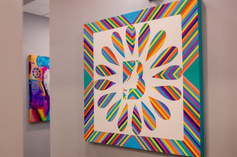 image of artwork on the wall