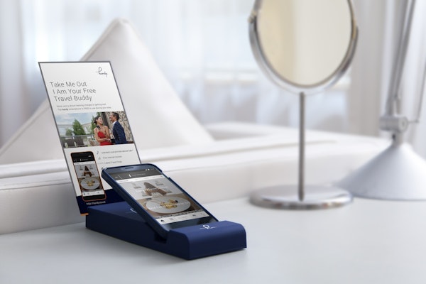 Handy nella sua postazione di ricarica