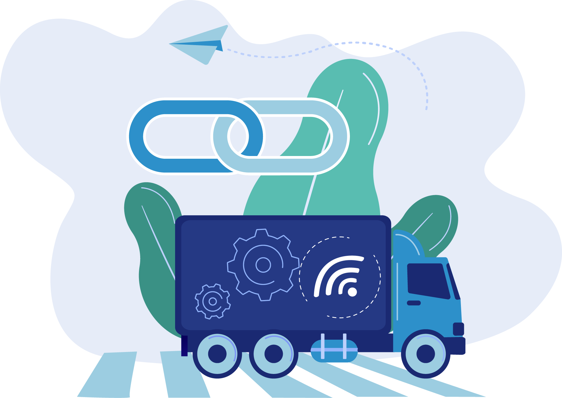 Connected Truck illustration