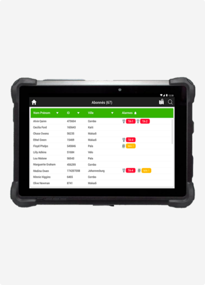 Application tablette demonstration