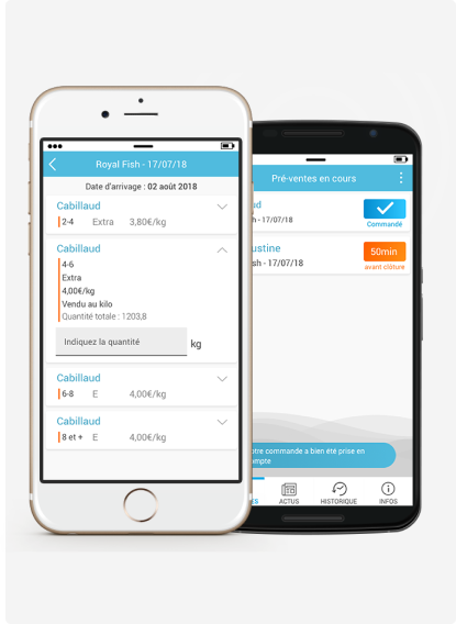 Application Prevente démonstration gestion d'arrivée