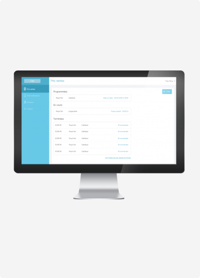 Application Prevente demonstration écran web