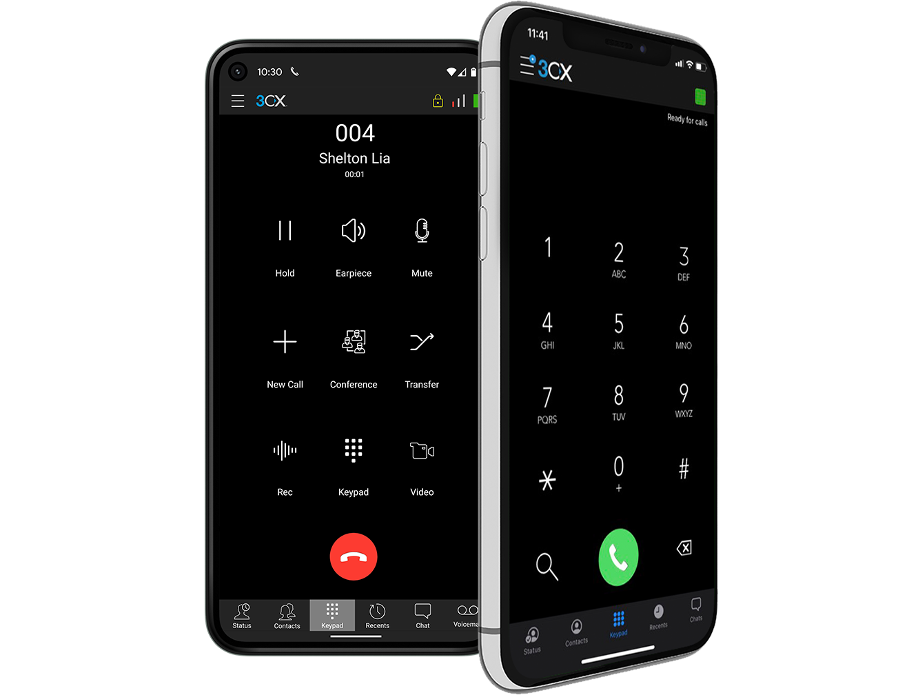 Mockup 3CX ios Android
