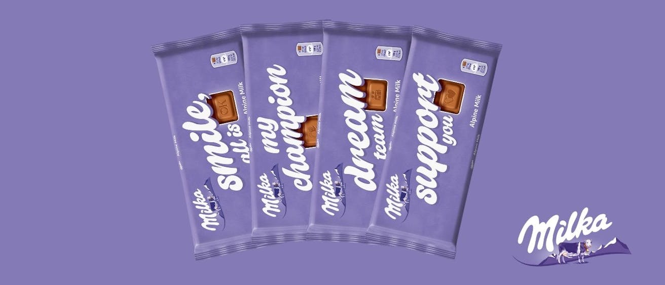 Milka čokolade Naj spregovori nežnost