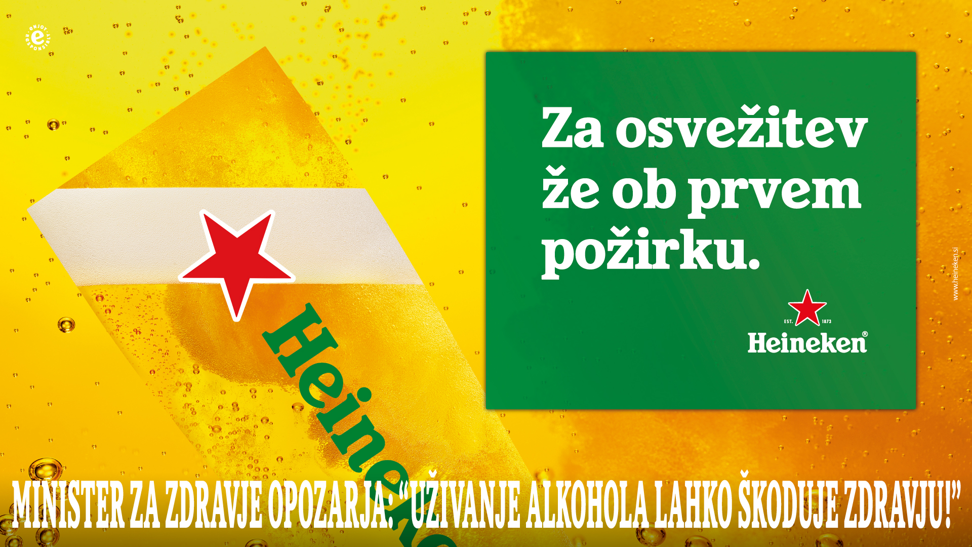 Heineken prvi požirek