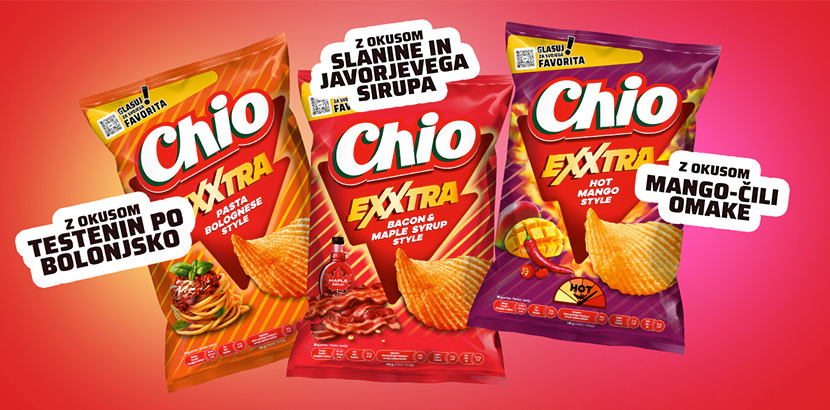 Glasuj za prihodnji Chio Exxtra okus