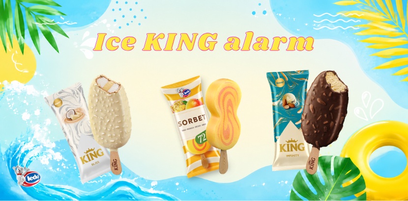 Prisluhni ICE KING ALARMU in se poteguj za zalogo sladoledov KING!