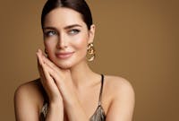 Woman with lip filler