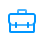 blue briefcase icon