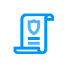 blue policies security icon