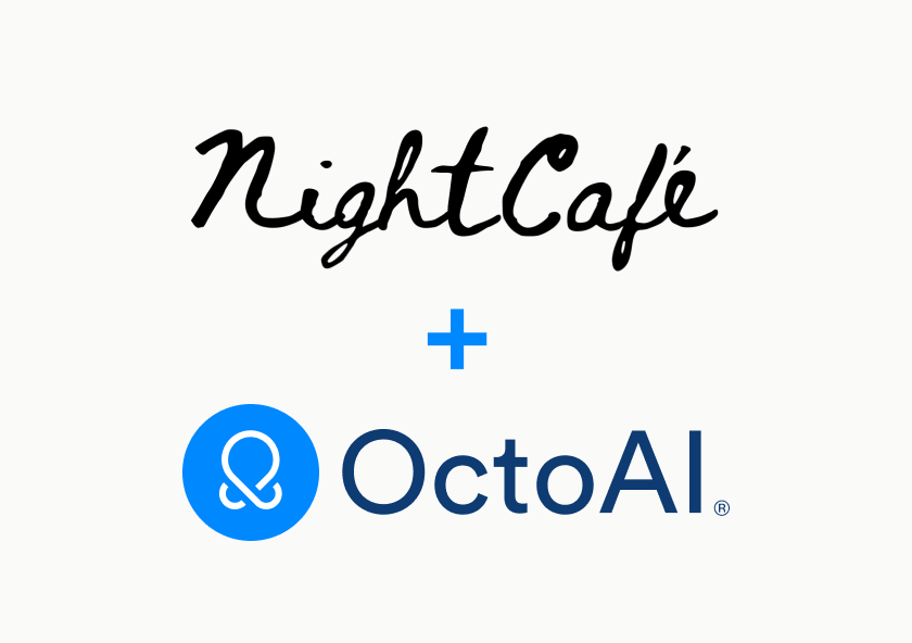nightCafe and OctoAI logos