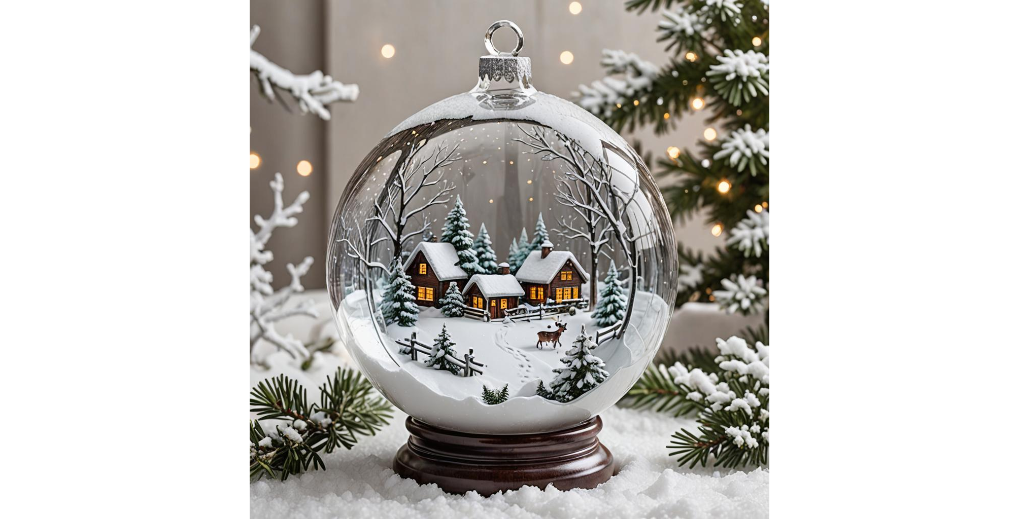 AI generated snow globe using SDXL Lightning, in 8 steps and 989 milliseconds || '