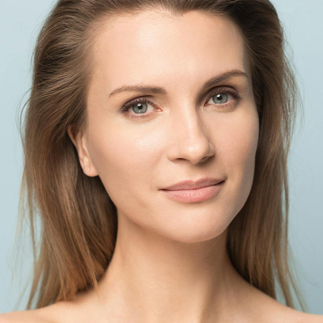 Woman with her hair down