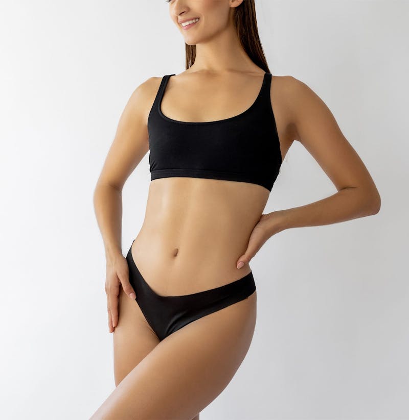 Woman in underwear