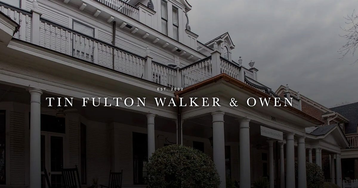Tin Fulton Walker And Owen Law Offices In Charlotte And Raleigh Tin Fulton Walker And Owen Law Offices In Charlotte And Raleigh