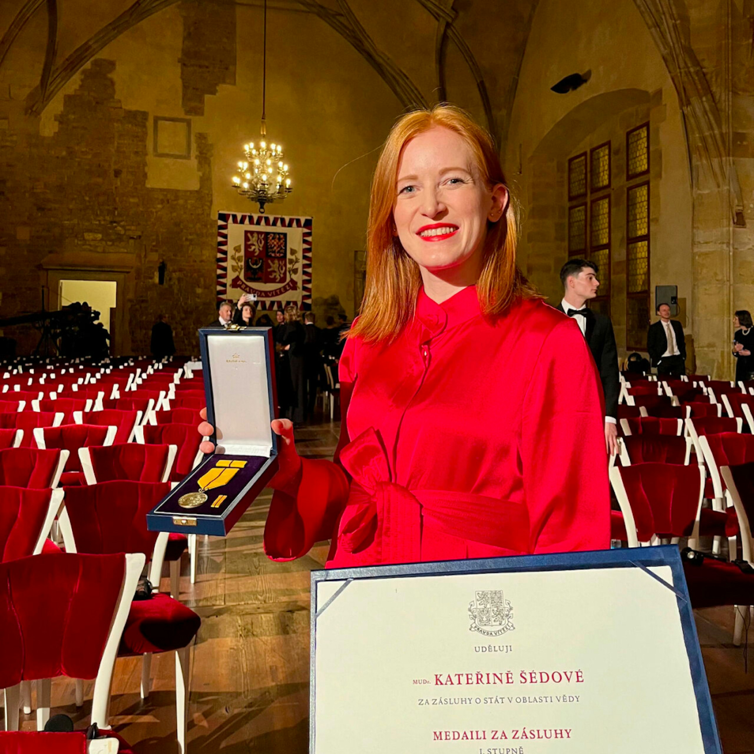 Kateřina Šédová, zakladatelka organizace Loono, získala Státní vyznamenání za zásluhy o stát v oblasti vědy