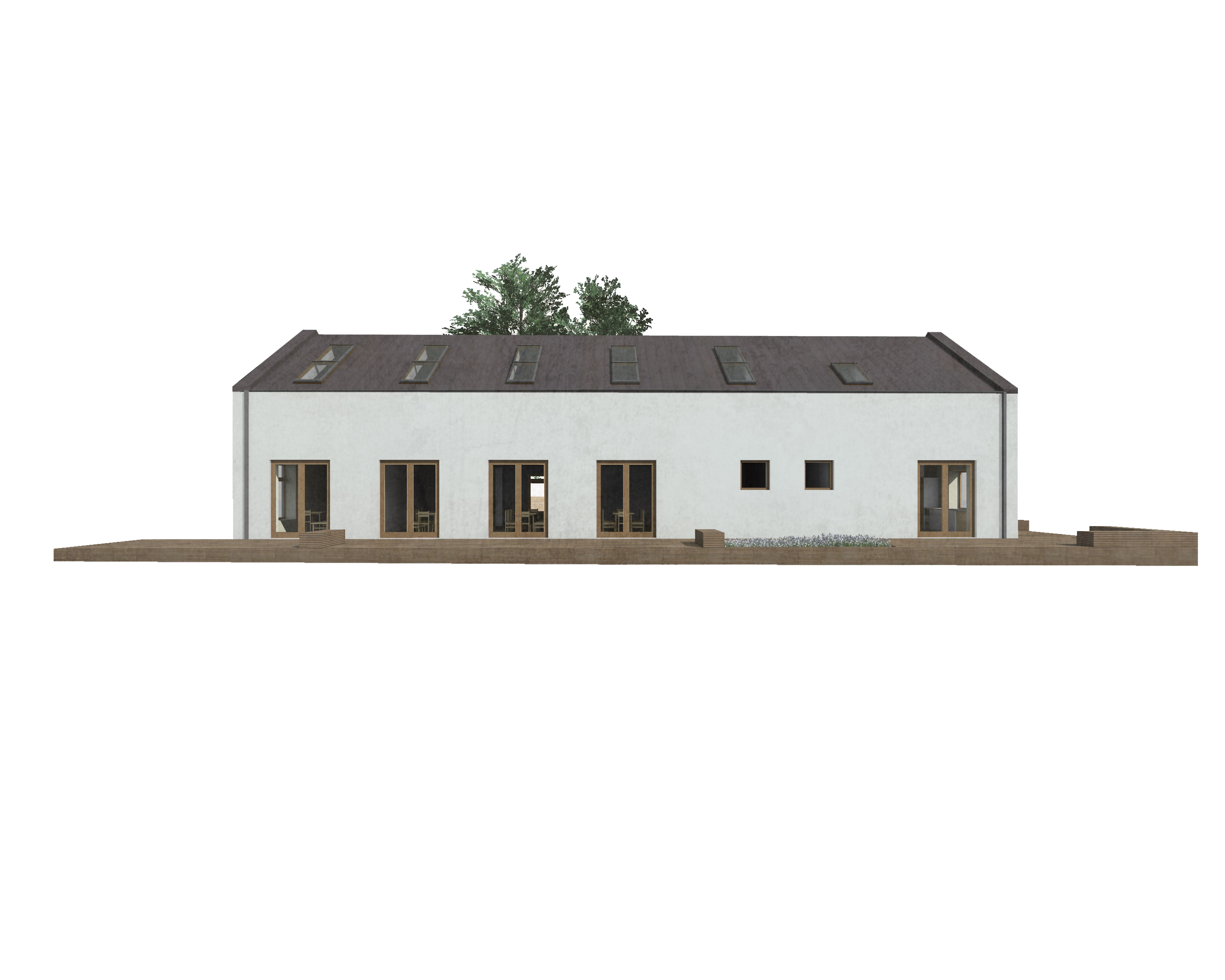 Vizualizace skautského domu Střela Plzeň