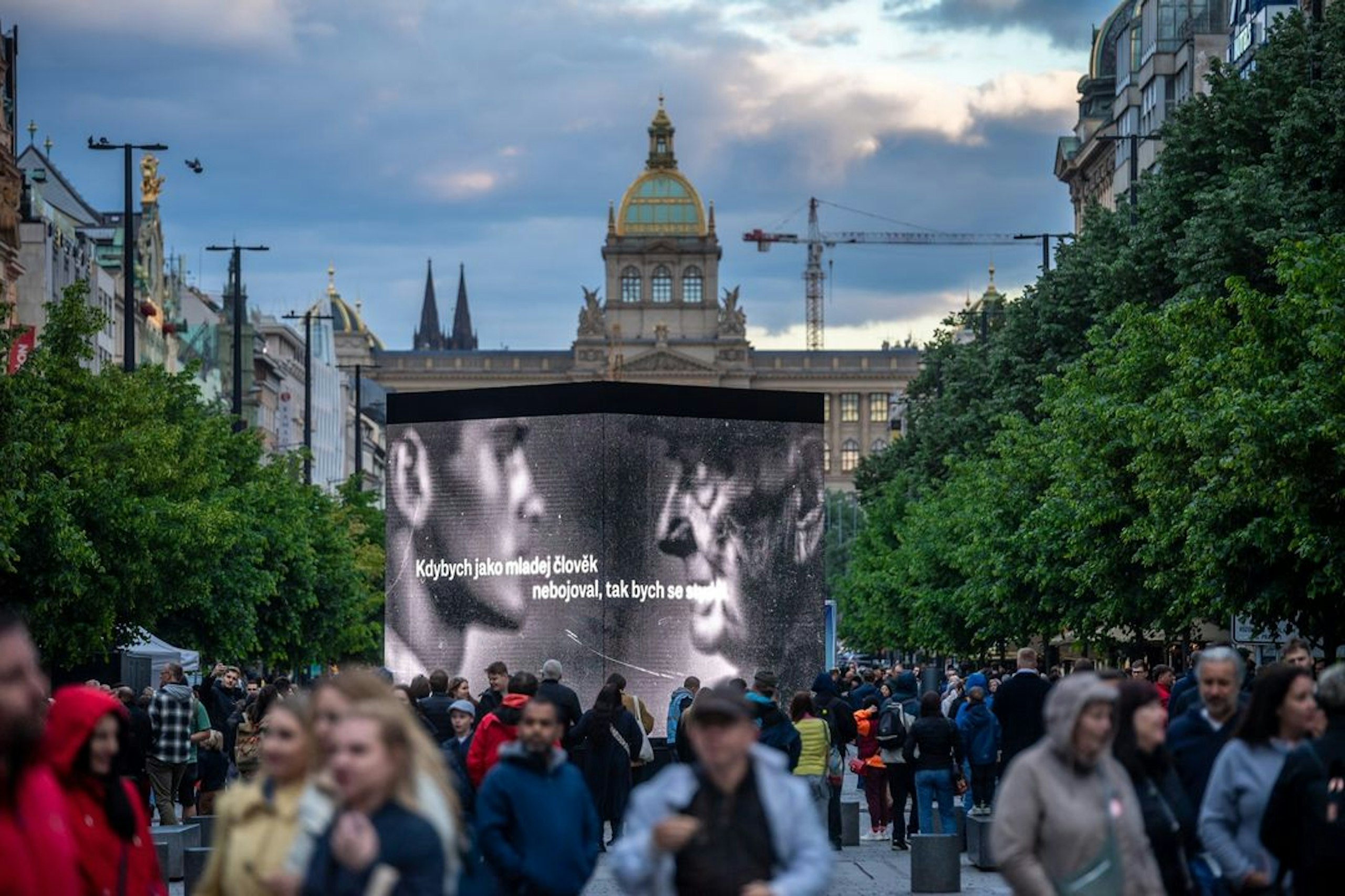 Nezapomeňme 80, Václavské náměstí v Praze, 8. 5. 2025, foto: Jana Plavec