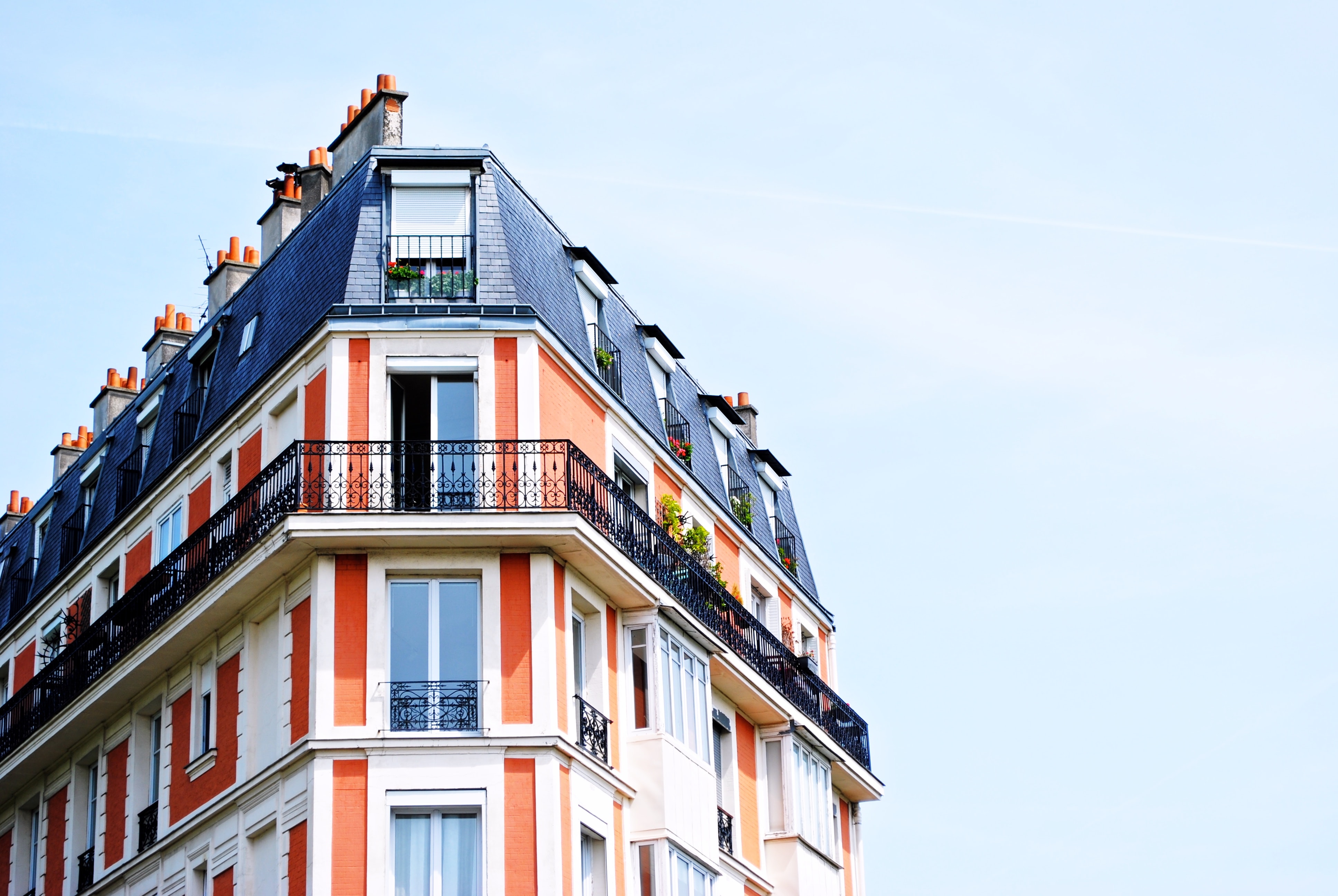 Dachgeschoss Haus mit Balkon