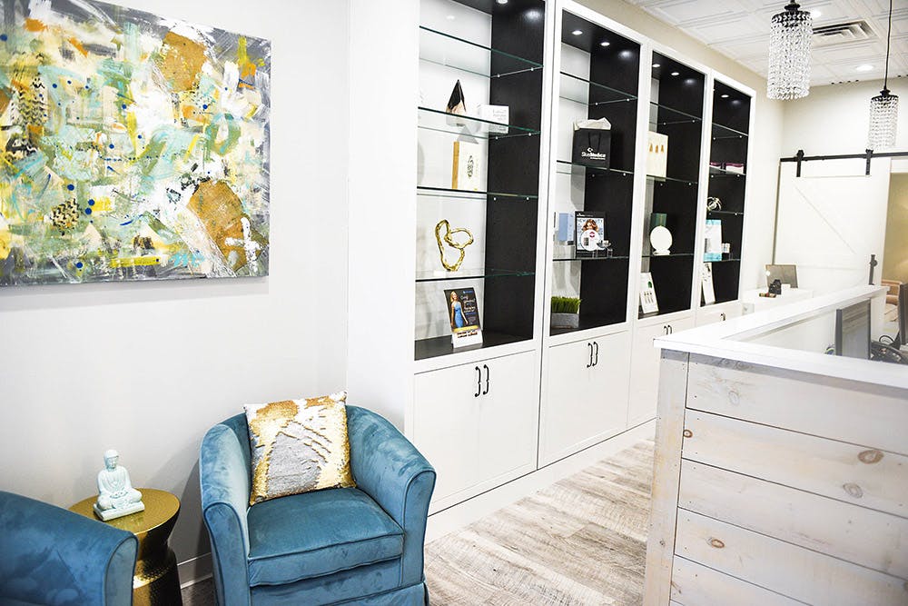 The About Face office front desk
