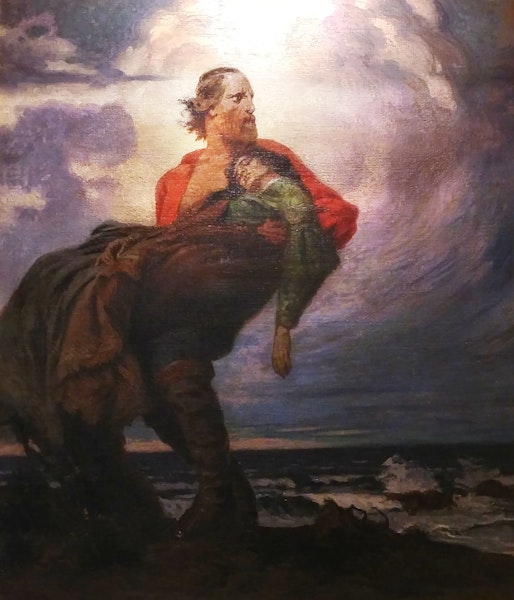 Garibaldi e Anita - di Luigi De Servi (Lucca 1863-1945)