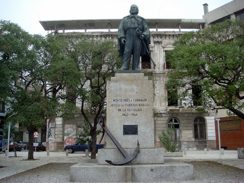 La statua di Garibaldi a Montevideo Uruguay