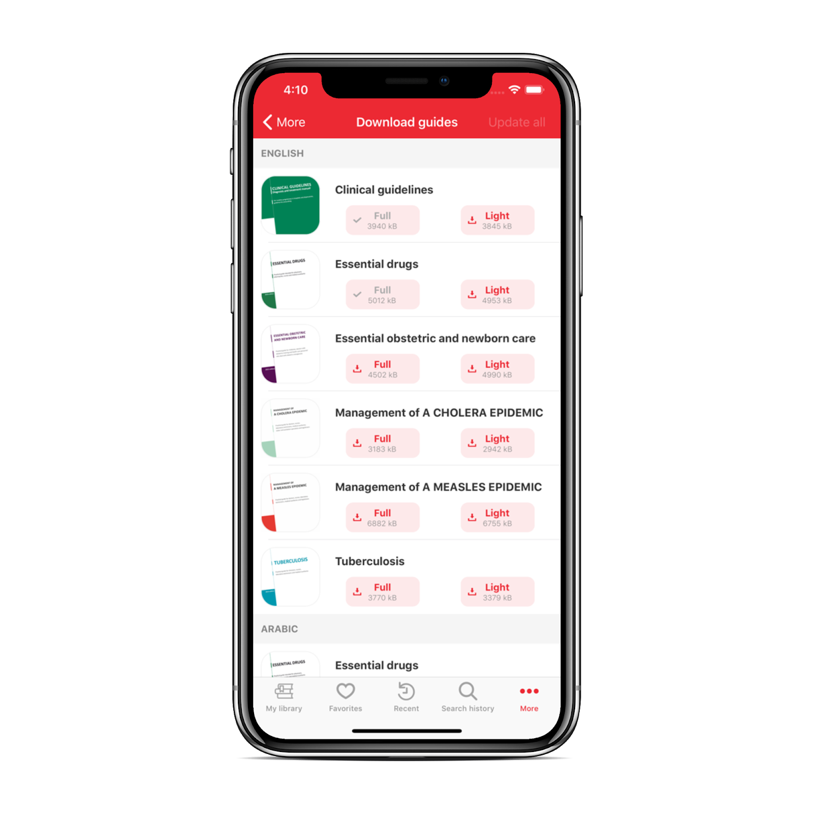 Mobile App: Download Guides