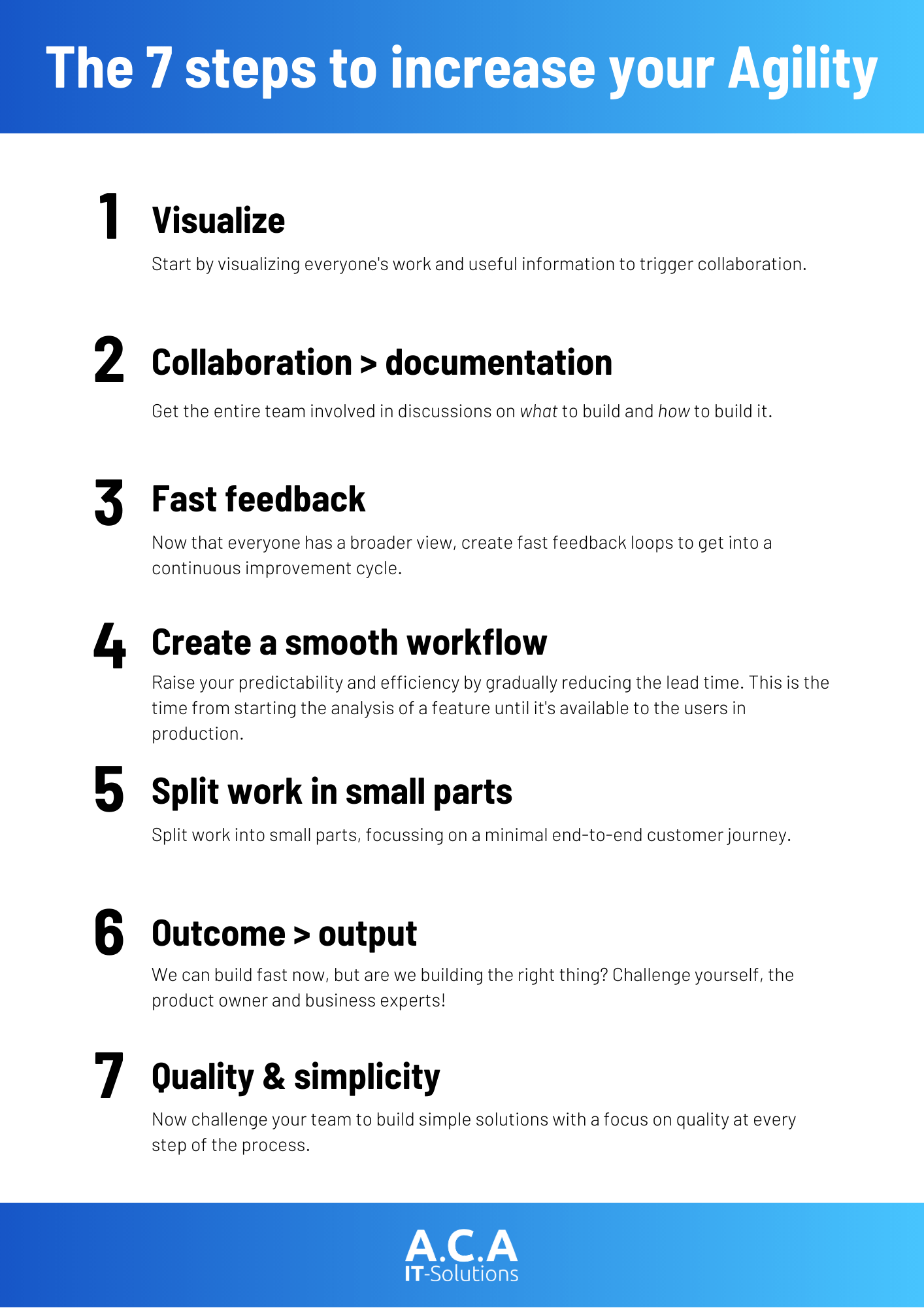 the 7 steps to increase your agility