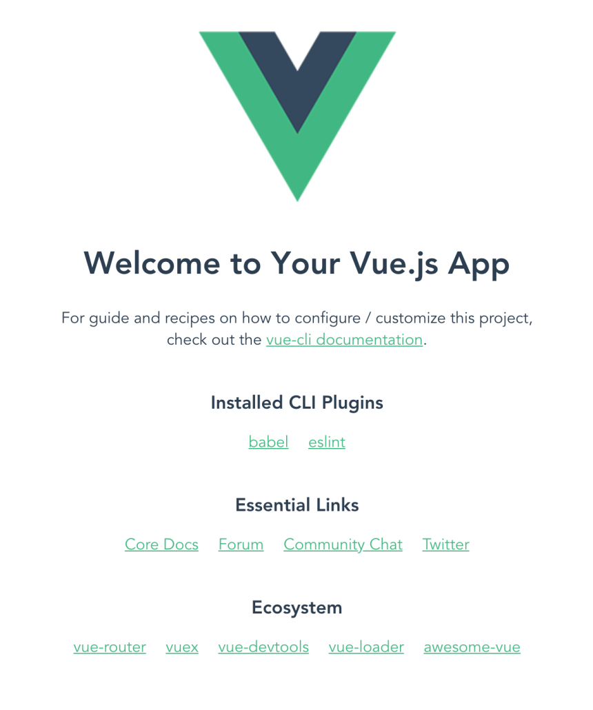 Hello world in Vue.js