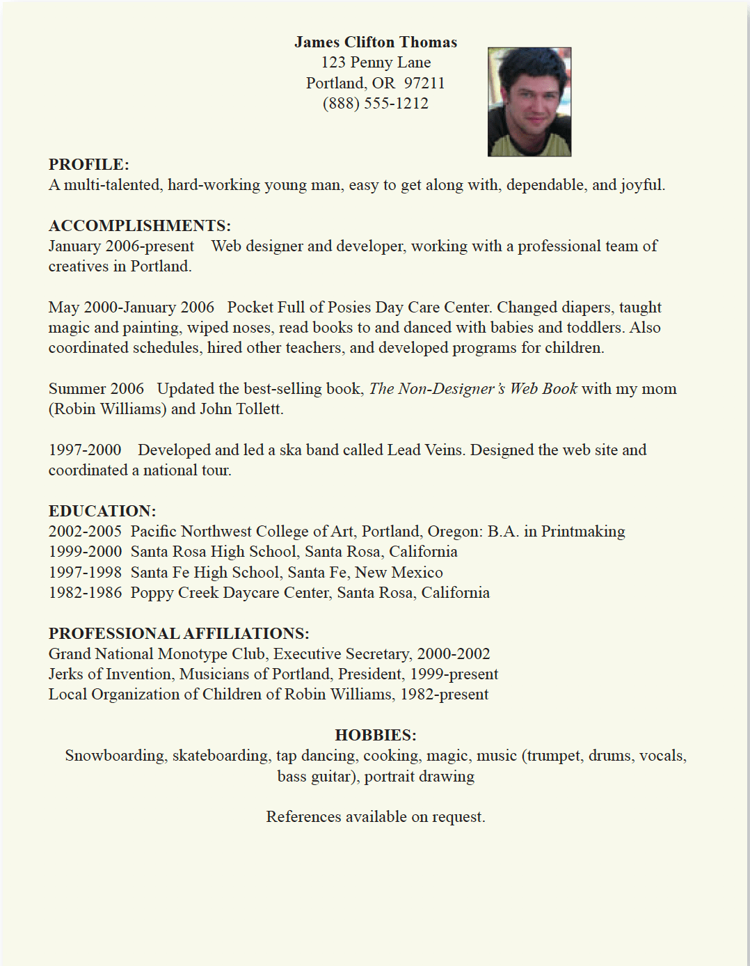 bad resume design