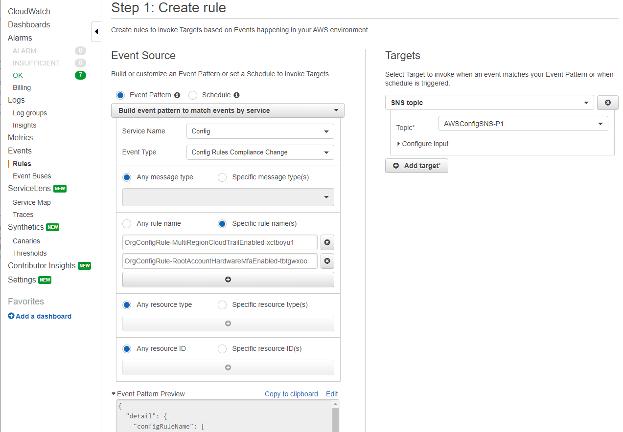 AWS config rule explained how to create rule