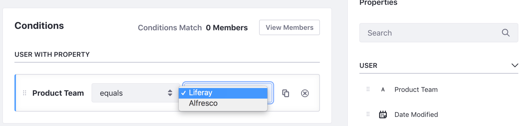 liferay DXP segments