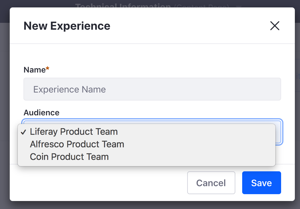 liferay DXP personalized experiences