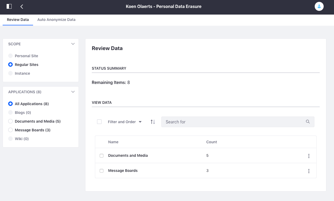 liferay DXP portal administrator